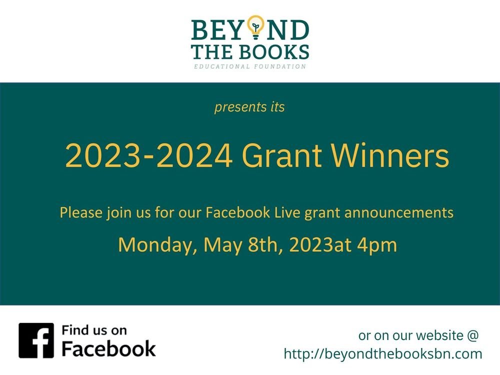 Beyond the Books announces 20232024 grant winners!
